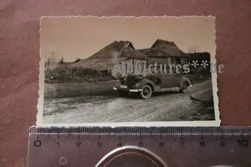 tolles altes Foto - Soldaten im Cabrio - Nachrichtenabteilg ?? Adler mit Blitze 