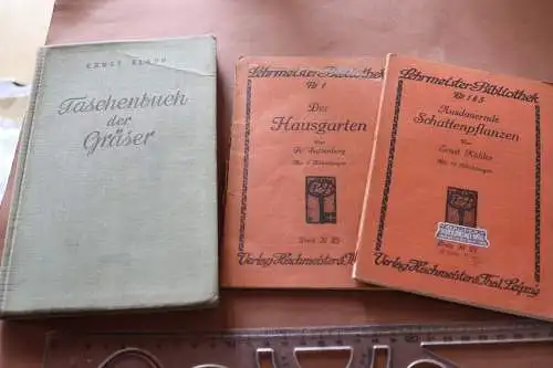 drei tolle alte Gartenbücher - Lehrmeister Bibliothek  1911 und anderes