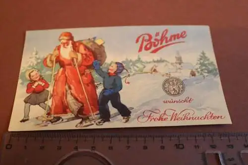 dünnes Blatt - Firma Böhme wünscht frohe Weihnachten - Alter ???