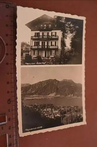 tolle alte  Fotokarte - Tegernsee Pension Adelhof  20-30er Jahre ?