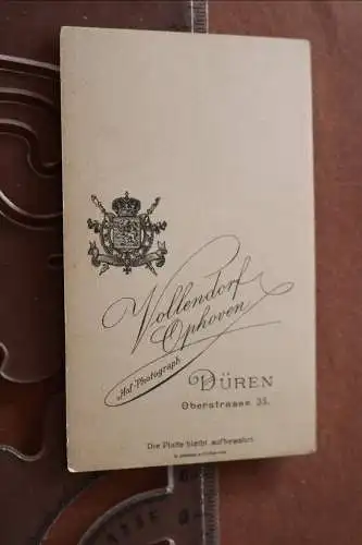 tolles altes CDV Foto -Portrait Mädchen in Tracht ?   Düren 