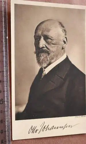 Alte Karte  Portrait Otto Johannsen  Technikum Textilindustrie Reutlingen