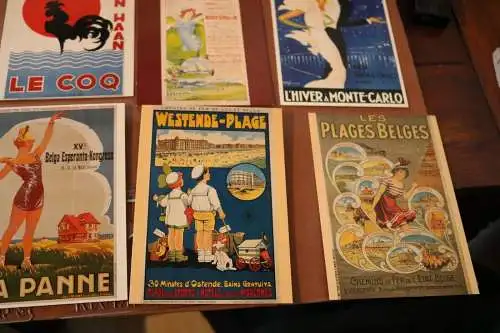 12 Reprint Karten - Belgien - Werbung - Neuauflage 