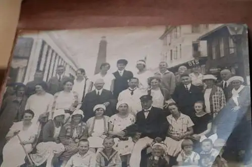 sechs tolle alte  Gruppenfotos - Borkum ?  1910-20 