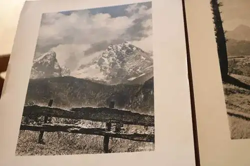 zwei tolle alte Fotos - Korn-Künstler-Fotos ?  2640 Bergausblick u 2686 Watzmann