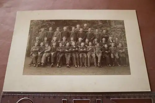 Tolles altes großes Klassenfoto - Knabenschule - Ort ??? 1910-20 ???