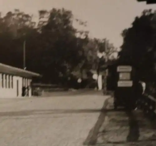 tolles altes Foto - Zollgrenze bei Saarbrücken - 30-40er Jahre ?