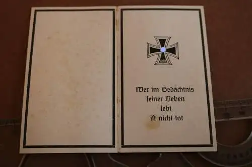 altes Sterbebild eines  Soldaten - PzNahkampfspange ?  1944 Karparthen