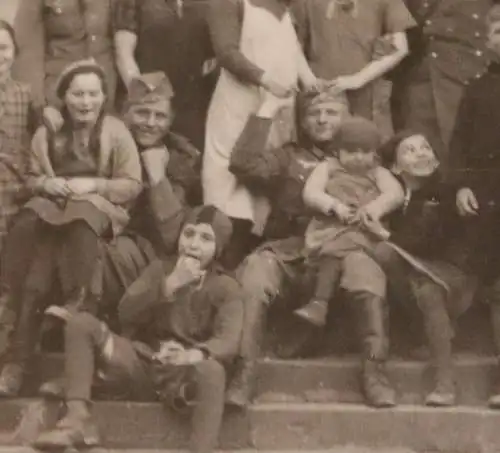 tolles altes Gruppenfoto - Personen, Soldaten - Ober-Ramstadt - Jakob Ackermann