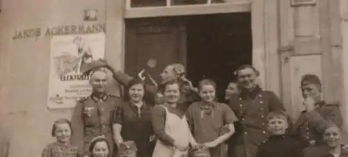 tolles altes Gruppenfoto - Personen, Soldaten - Ober-Ramstadt - Jakob Ackermann