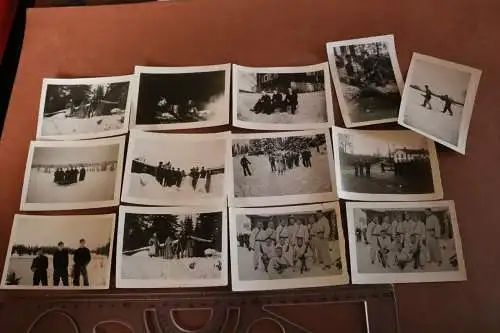 13 tolle alte Fotos - Soldaten Panzertruppe im Schnee - Norwegen Februar 1945 