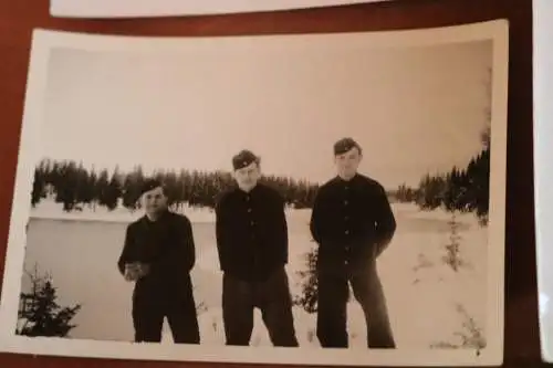 13 tolle alte Fotos - Soldaten Panzertruppe im Schnee - Norwegen Februar 1945 
