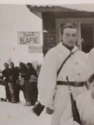 13 tolle alte Fotos - Soldaten Panzertruppe im Schnee - Norwegen Februar 1945