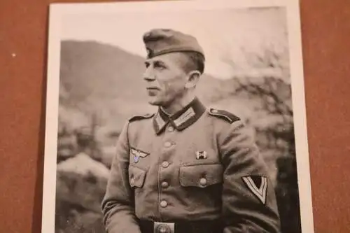 tolles altes Foto Portrait eines Soldaten - Norwegen - November 1944