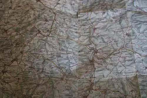 tolle alte Wanderkarte Ravenstein - Odenwald - 30-40er Jahre ???? 
