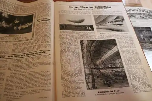 tolle alte Zeitung - Der Zobtengau Nr. 26 1928 mit Zeppelinbild 