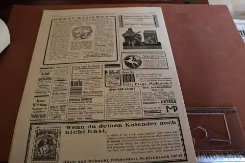 tolle alte Zeitung - Zechen-Zeitung Nummer 19 - 1928 mit Zeppelinbild