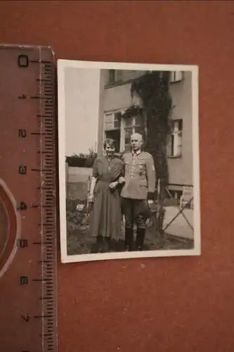 Tolles altes Foto - Frau mit Offizier ?  Schlesischer Adler - Polizei - 1944