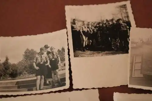 fünf alte Fotos - Pimpfe  Jugend - 30-40er Jahre 