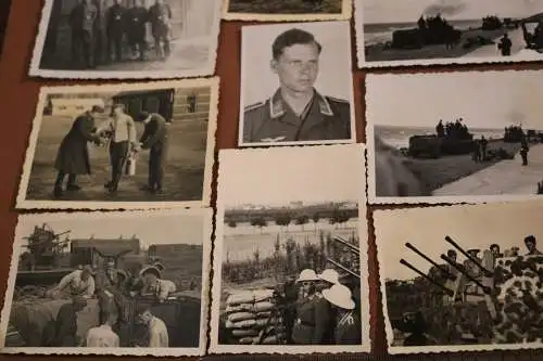 45 tolle alte Fotos - Flakeinheit - SdKfz mit Vierlings-Flak - weisse Tropenhelm