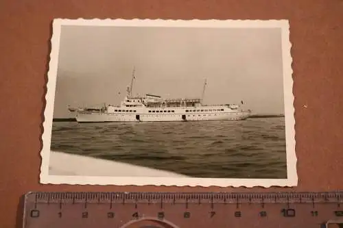 Tolles altes Foto - Fährschiff ?? Helgoland 1961