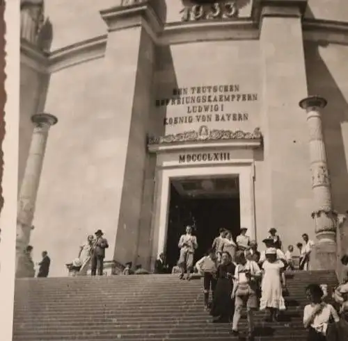 altes Foto - Eingang Befreiungshalle Kehlheim - 30-40er Jahre