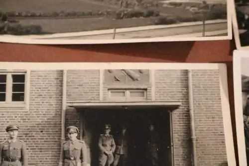 sechs  alte Fotos - Soldaten - Schiessausbildung - Kasernen - Ort ?? 