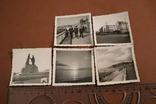 Fünf alte Fotos - Matrosen in Le Havre - 40er Jahre