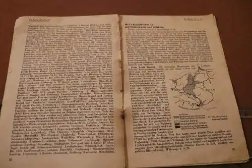 Reste eines Buches - Atlas ??? Landkarten auch Pommern und Niederschlesien