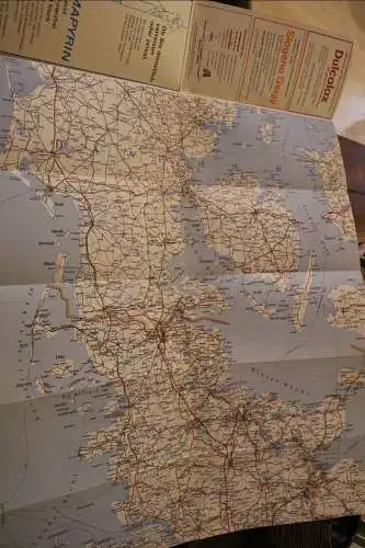 tolle alte Strassenkarte - Dänemark, Schleswig-Holstein, Niedersachsen - Alter ?