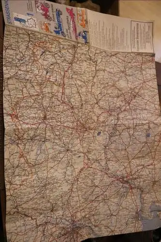 tolle alte Strassenkarte - Dänemark, Schleswig-Holstein, Niedersachsen - Alter ?