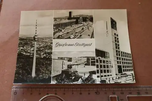 tolle alte Karte Grüße aus Stuttgart - 1970 