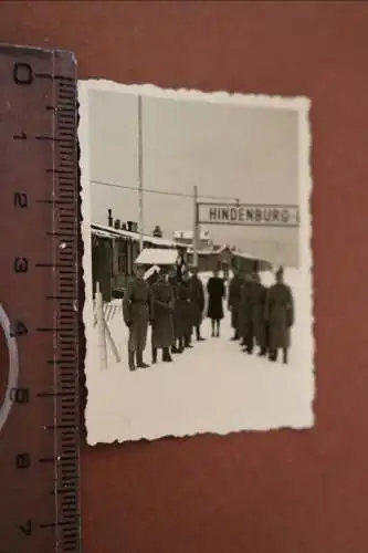 Tolles altes Foto - Soldaten am Hindenburg-Damm ???  Bahnhof