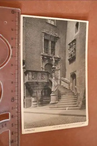 tolle alte Karte  - Görlitz - Historische Rathaustreppe 