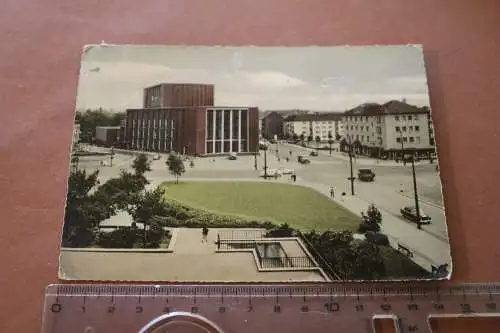 Tolle alte  Karte - Bochum Partie am Städt. Schauspielhaus 1966