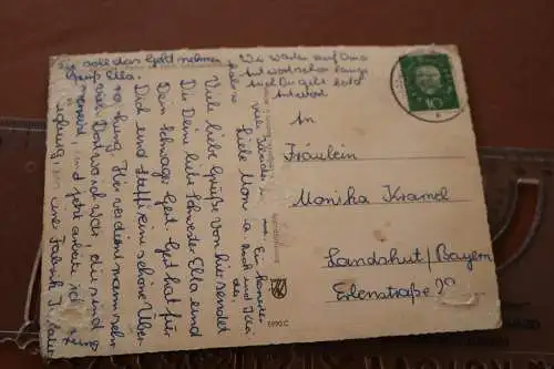tolle alte  Karte - Bochum Partie am Städt. Schauspielhaus 1966