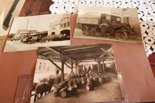 drei tolle Fotos - Bierbrauerei Radeberger Pilsner - 1910-20 - Repros !!!!!