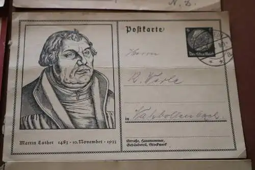 sechs tolle alte Ganzsachen - darunter seltene Brüssel Luftgaupostamt 