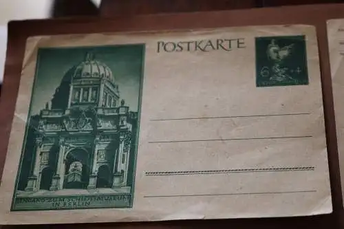 sechs tolle alte Ganzsachen - darunter seltene Brüssel Luftgaupostamt 