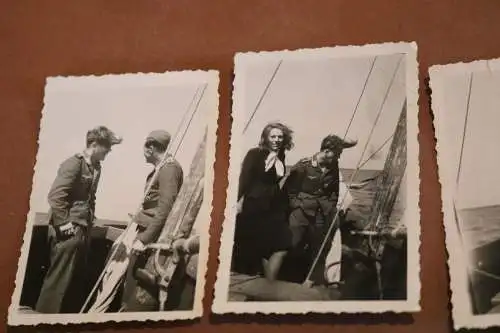 sieben tolle alte Fotos - Piloten mit FFS  Hochzeit mit Frauen 1941