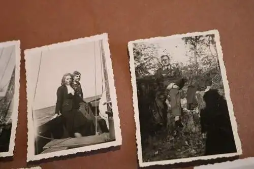 sieben tolle alte Fotos - Piloten mit FFS  Hochzeit mit Frauen 1941