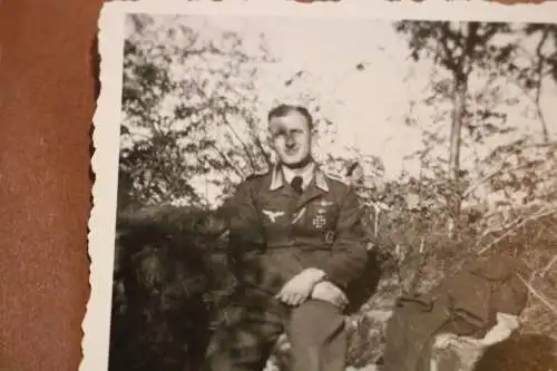 sieben tolle alte Fotos - Piloten mit FFS  Hochzeit mit Frauen 1941