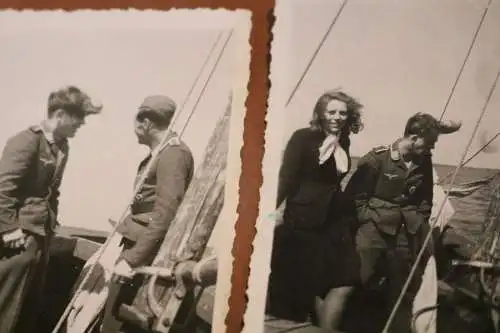 sieben tolle alte Fotos - Piloten mit FFS  Hochzeit mit Frauen 1941