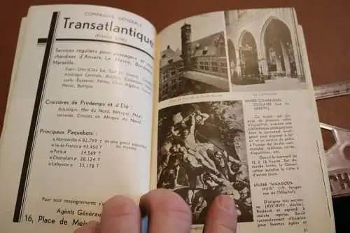 toller alter Touristenguide für Antwerpen 50-60er Jahre ? ?in französisch