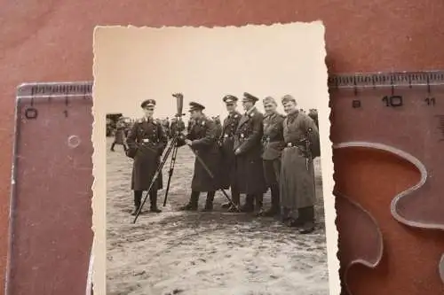 Tolles altes Foto Soldaten Luftwaffe - Ausbildung ? Scherenfernrohr