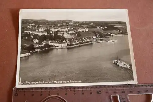 tolle alte Karte - Ansicht von  Meersburg a. Bodensee   30-40er Jahre 