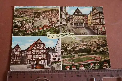 Tolle alte Karte - Gruß aus Wetzlar  1964