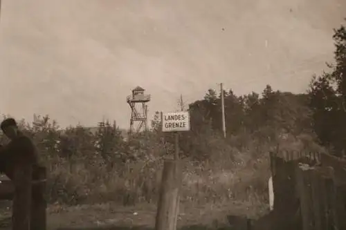tolles altes Foto  DDR  Landesgrenze Tschechien 