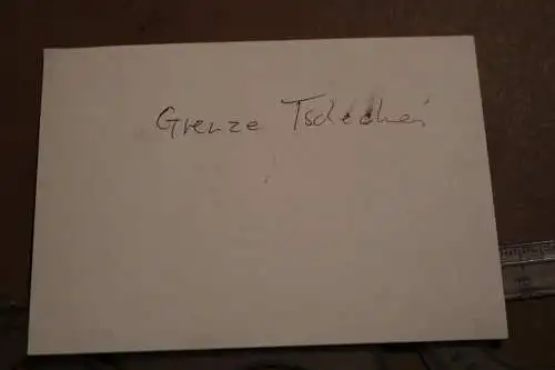 tolles altes Foto  DDR  Landesgrenze Tschechien 