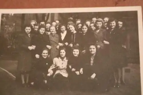 tolles altes Gruppenfoto Mädels - höhere Handelsschule Breslau 1943